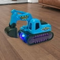thumbnail image 6 of Simulation Excavator Model Toy, Construction Vehicle with Glowing Music, Movable Arm Hydraulic System, Educational Engineering Vehicle for Boys Girls, Tracked Wheels, 6 of 7
