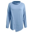 thumbnail image 3 of Womens Clothes Summer Kelon Womens Blouses Long Sleeve Cowl Neck Dressy Casual Summer Vacation Fashion Clothing 2026 Summer Business Work Basic Tees, 3XL, 3 of 5
