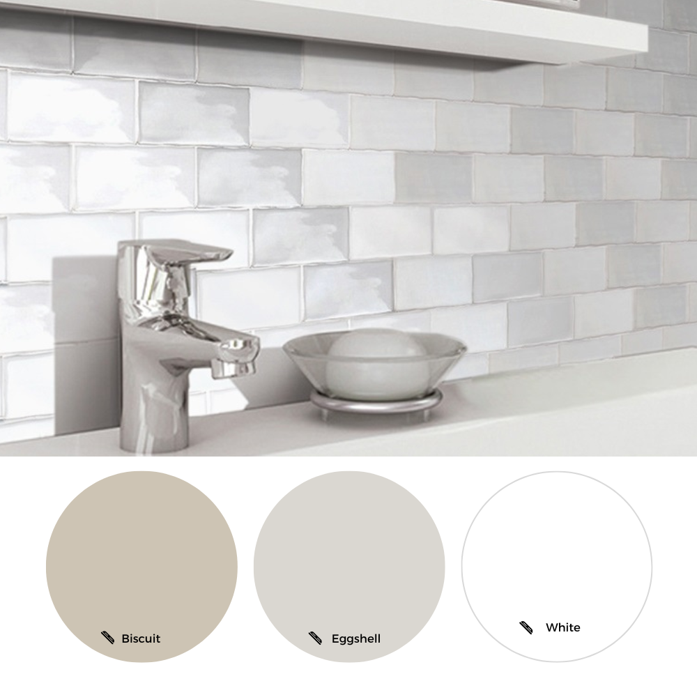 The Tile Life Metro 2" x 4" Multicolor Glossy Porcelain Subway Mosaic Wall Tile, 1 Sheet
