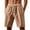 Brown, variant on Men Versatile Fashion Solid Color Button Drawstring Elastic Waist Flax Shorts Comfort Colors Summer Clothes For Men Beach Pants Loose Elasticity