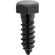 National Hardware N800-123 Lag Screw Used to Install National Hardware's Outdoor Reinforcement Hardware Collections on Pergolas, Gazebos, Garden Arches, Raised Garden Beds, 1/2" x 1 1/2", Black,12