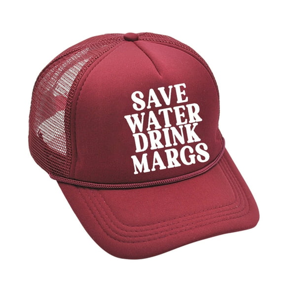 Water Drink Margs Trucker Hat - Vintage Graphic, Adjustable for Men/Women