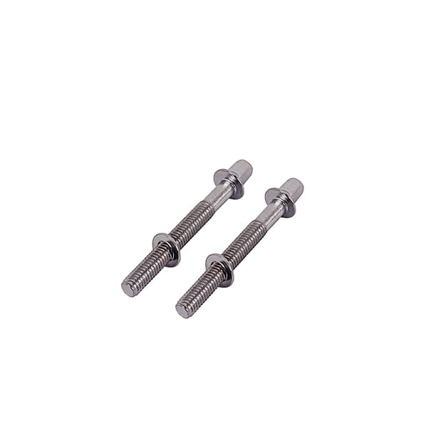 2 uds tornillos de juego de tambor piezas de marco profesional accesorios de sujeción tambores roscados tornillo de montaje componente de Accesorios para instrumentos musicales Como se muestra 60 mm Eigraketly OD026310-04