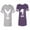 Men Heather / Women Purple, variant on King Queen Eagle White Matching Couple Cotton Jerseys (Men Heather / Women Black) (Men S / Women S)