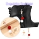 thumbnail image 1 of HomeKingdee Christmas Reindeer Asymmetric Earrings with Fuzzy Pompom - Alloy Festive Holiday Jewelry for Women and Girls, 1 of 6