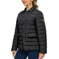 thumbnail image 4 of Little Donkey Andy Women's Warm Windproof Puffer Jacket Lightweight Breathable Jacket Winter Long-Sleeve Insulated Coat Black XS, 4 of 7