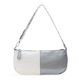 thumbnail image 2 of Bolsa Punk Hit Color Underarm Tote Bag Mujeres Charol PU Shoulder Purse (Blanco) Likrtyny Para Estrenar, 2 of 9