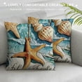 thumbnail image 3 of Qinduosi Beach Decorative Throw Pillow Cover Set of , Starfish Porch Outdoor Home Decor, Ocean sonal Couch Cushion Case, 3 of 5