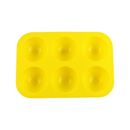 

6-Cavity Silicone Cake Mold Jelly Chocolate Baking Mould Semicircle Heat Resistant Tray Bakeware