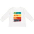 thumbnail image 3 of Inktastic Cyclist Biking Eat Sleep Bike Repeat Boys or Girls Long Sleeve Toddler T-Shirt, 3 of 5
