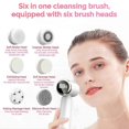 thumbnail image 2 of Silicone Facial Cleansing Brush Waterproof Face Cleaner Blackhead Removal Acne Pore Clean Skin Rejuvenation Beauty Care Machine, 2 of 5