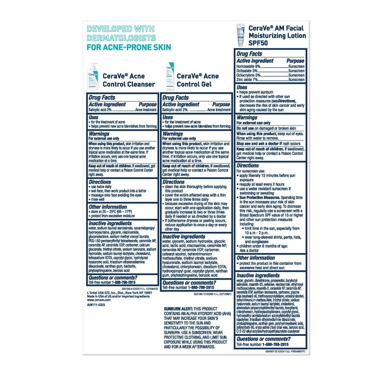 CeraVe Acne Essentials Skincare Kit, 3 Piece Set - Walmart.com