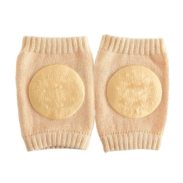 Rodilleras para bebés Cojín para gatear Protectores de algodón Rodilleras elásticas Protección transpirable Calentadores para bebés Accesorios Color de piel, 1 par Inevent BA000348-04