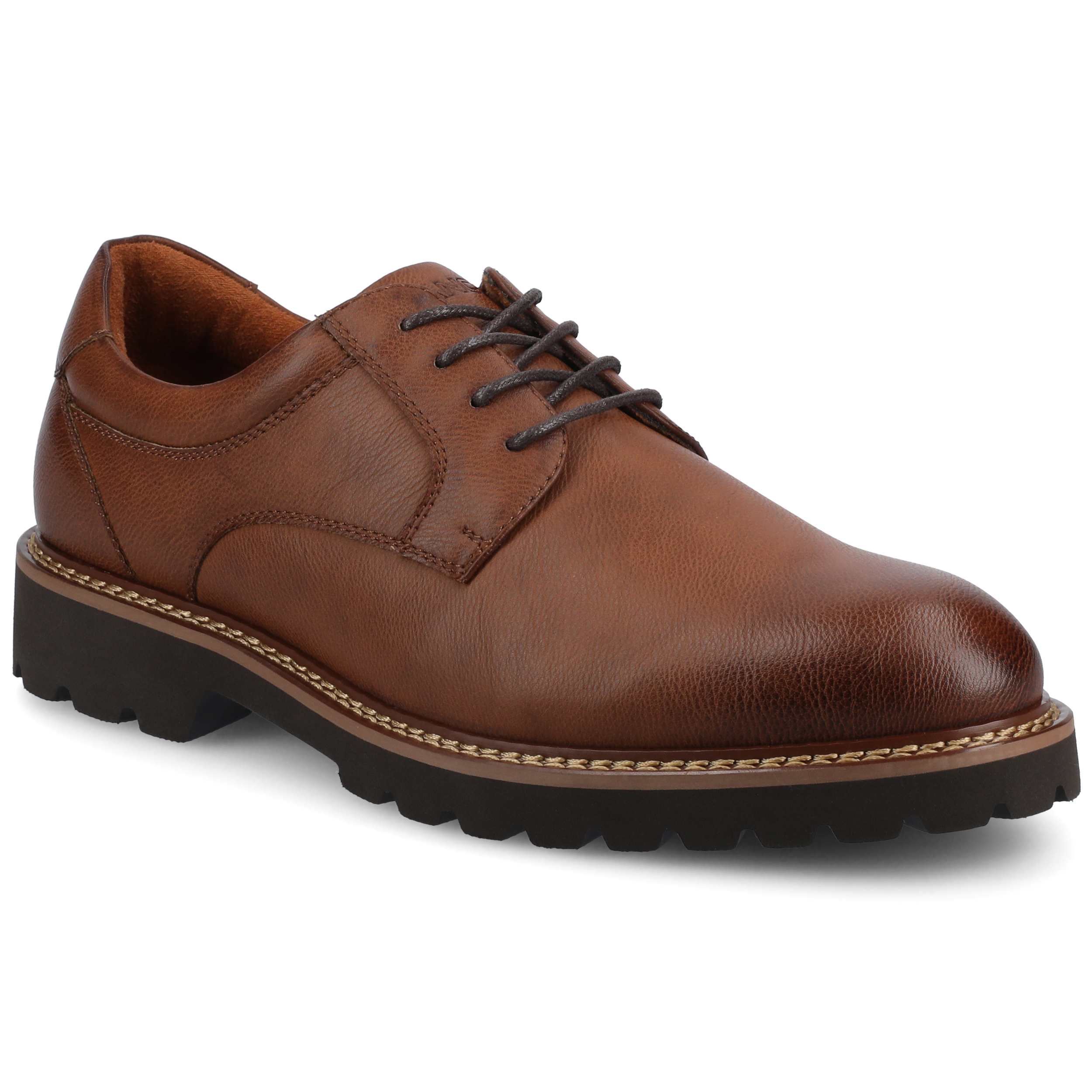 Dockers Men\'s Brown Wingtip Brogue Oxford Dress Shoes Lace Up Lug Sole Size 12 Dockers Mens Shoes Oxfords Brown Leather Wingtip Lace Up  main image 3