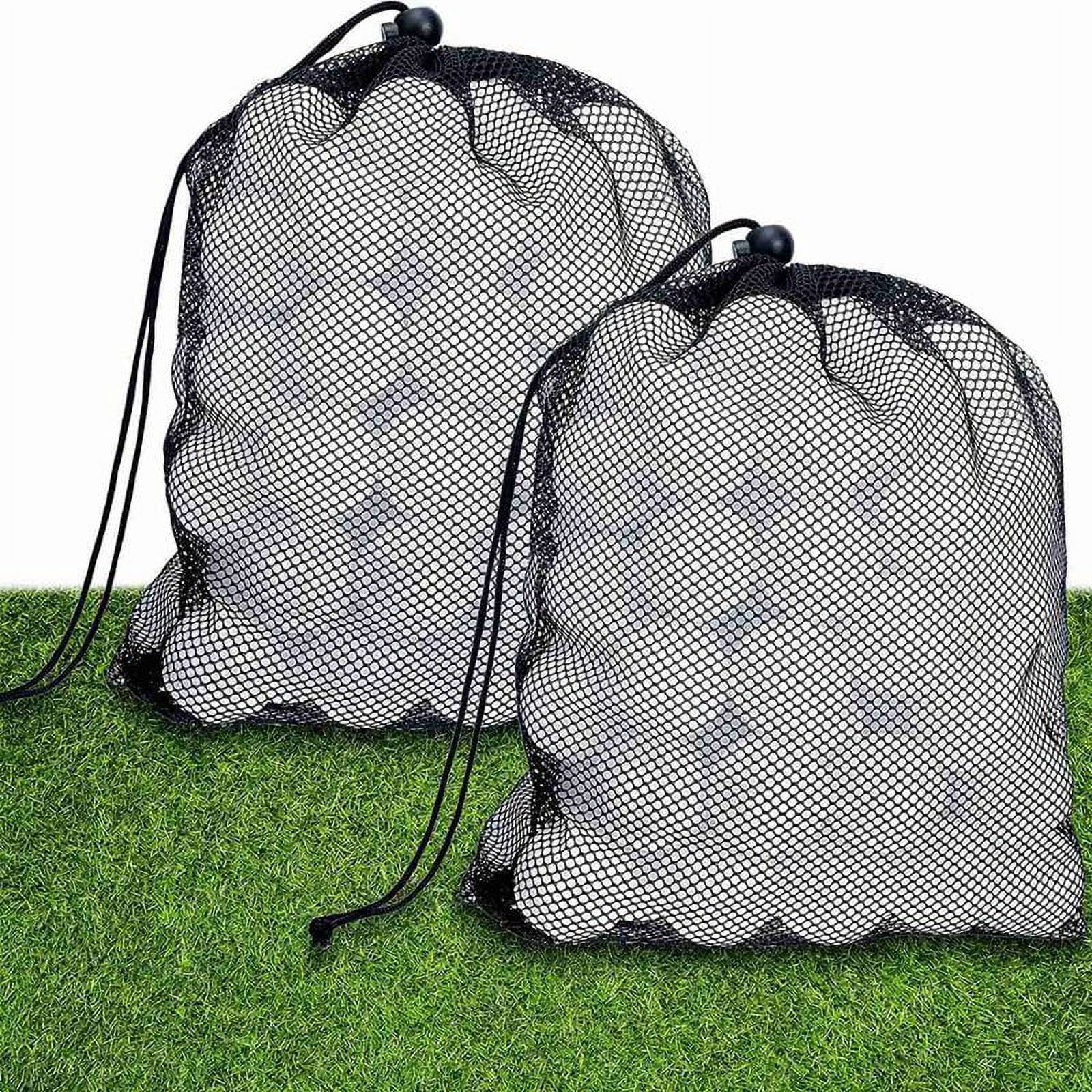 200 Pcs Golf Practice Ball Hollow Golf Ball Training Golf Balls with Mesh Drawstring Storage Bags for Training,200 x Golf balls,White