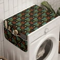thumbnail image 1 of Autumn Washing Machine Organizer, Vibrant Tones Scandinavian Pattern Leaves Artwork Print Illustration, Anti-slip Fabric Top Cover for Washer and Dryer, Burnt Sienna and Teal, by Ambesonne, 1 of 1