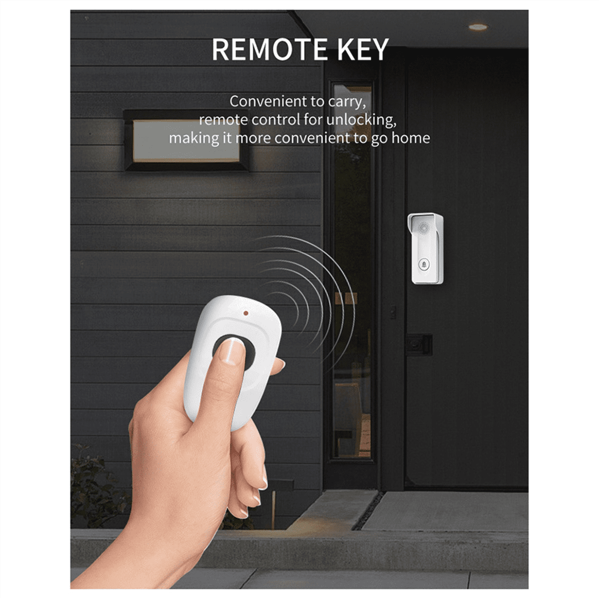 New 800M Long Distance Outdoor Doorbell Wireless Intercom Door Phone Unlocking Two-Way Intercom 433MHz A,1 set of Wireless intercom doorbell (different batches, accessories style and color are random)