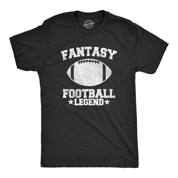 Mens Fantasy Football Legend Funny T shirt Season Novelty Graphic Dad Gameday Graphic Tees