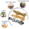 thumbnail image 4 of Coloody Dog Squeaky Toys, No Stuffing Plush Chew Toy for Small Medium Dogs,Cute Animal Tiger Giraffe and Zebra Teething Interactive Gift(17.7"), 4 of 4