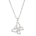 thumbnail image 1 of SIfdSeng Collier Papillon pour Femmes Rétro Mode Été Personnalité Tempérament Ajouré Plein Diamant Chaîne de Clavicule Papillon pour Femmes, 1 of 4