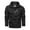 Black Mens Shirts Clearance, variant on BSDJILFG Rain Jackets Tall Men Waterproof Long Sleeve Zip-Up Windbreaker Solid Color Collar Bomber Jackets with Detachable Hoods ,M-5XL