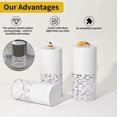 thumbnail image 4 of Set of 3 Metal Pedestal Stands, White Cylinder Stand, Cake Stand for Home Decoration, Birthday Party, Wedding Party or Event Decoration, 4 of 8