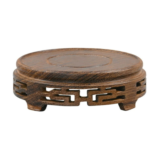 Luzkey Ornament Display Stand Round Flower Pot Base for Tea House Living Room Patio L