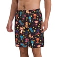 thumbnail image 2 of Kdxio Cute Animals Pattern Mens Casual Shorts - Drawstring Summer Beach Sports Shorts for Men, 2 of 9