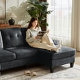 thumbnail image 5 of Tornama Linen Convertible U Shaped Sectional Sofa, Light Grey, 5 of 12