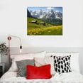 thumbnail image 4 of JEUXUS Rapeseed Flowers Under The Snow Mountain Beautiful Scenery Nature Art Printing Poster Picture 7086 Poster Canvas Prints Wall Art For Home Office Decorations, 4 of 4