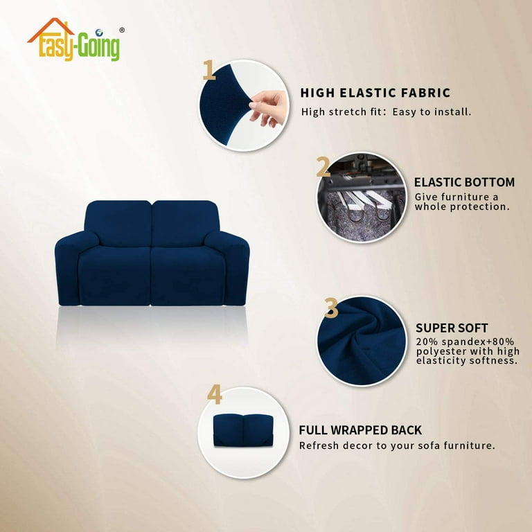 Easy going stretch slipcover recliner sales