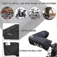 thumbnail image 5 of Bike Handlebar Mittens Gloves Winter Handlebar Muffs Windproof Waterproof Reflective Cycling Gloves Bike Handlebar Cover Hands Warmer with Zipper Pock, 5 of 5