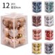 thumbnail image 2 of 12 bolas navideñas de 4 cm para colgar en el árbol de Navidad, de plástico, para decoración del hogar, fiestas, Año Nuevo, accesorios decorativos, 2 of 5