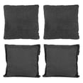 thumbnail image 1 of Set de 4 Cojines (2 Cuadrados + 2 Cuadrados Grandes) Gris Carbon, 1 of 7