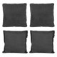 thumbnail image 1 of Set de 4 Cojines (2 Cuadrados + 2 Cuadrados Grandes) Gris Carbon, 1 of 7