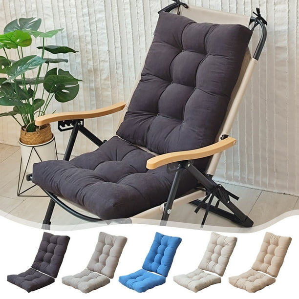 Set de cojines de ante engrosado - Amortiguador plegable de 2 piezas para sillones reclinables, mecedores y comodidad en casa