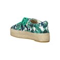thumbnail image 4 of Women Canvas/Fabric Round Toe Lace-Up Espadrille Flatform Sneaker 18202, 4 of 6