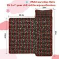 thumbnail image 5 of Red and Green Plaid Christmas Snow Pattern Toddler Nap Mats for Kids Preschool,50"x20" Sleeping Mat Bag or Kids,Toddler Sleeping Bag,Toddler Nap Mat or Daycare, 5 of 6