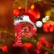 thumbnail image 1 of Hengsof - 26 letras de madera navideñas, adornos iniciales navideños, madera sin terminar, letras de adorno de la A a la Z, letras decorativas colgantes de madera para árbol de Navidad, manualidades, 1 of 5