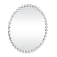 thumbnail image 5 of CosmoLiving by Cosmopolitan 36" x 36" Silver Round Beaded Wall Mirror, 5 of 7