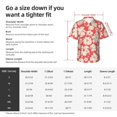 thumbnail image 5 of Pofeuu Beige Flowers Print Hawaiian Shirt for Men Sleeves Casual Button Down Summer Beach Dress Shirts T-Shirts,Medium, 5 of 7