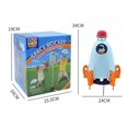 thumbnail image 4 of Rociador de cohetes de juguete, rociador de cohetes de plástico azul para niños, niños en césped de jardín, 4 of 5