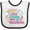 White and Black, variant on Inktastic I Love Baking with My Grandma Girls Baby Bib