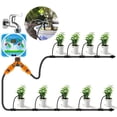 thumbnail image 2 of Goteros de riego, microaspersores automáticos de riego ajustables a 360°, conector de manguera de 4 mm/7 mm, para jardín/paisaje/cama de alimentación/patio/césped/invernadero/bricolaje, 20 piezas ER, 2 of 5