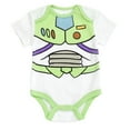 thumbnail image 3 of Disney Toy Story Woody Buzz Lightyear Jessie 3 Pack Cosplay Bodysuits Newborn to Infant, 3 of 5