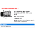 thumbnail image 2 of A/C Compressor - with Clutch - Compatible with 1998 - 2005 GS300 1999 2000 2001 2002 2003 2004, 2 of 2