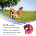 thumbnail image 3 of Greeniant Casco Suministros para mascotas Sombreros Sombreros Accesorios ajustables Protector Cascos para aves Pollo Pájaro rojo brillante Type3 NO3, 3 of 6