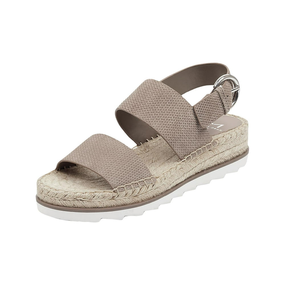 Marc Fisher - Marc Fisher LTD Womens Phebe 2 Suede Open Toe Espadrilles Tan 11 Medium (B,M