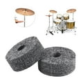 thumbnail image 3 of 8 Pcs Drum Cymbal Felt Pads Set Replacement Parts Black Accessory, 3 of 8