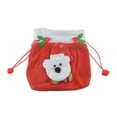 thumbnail image 2 of Billuyoard Bolsas con cordón de Navidad de dibujos animados, embalaje de regalo, muñeco de nieve de Navidad, decoración tridimensional, bolsa de Kits de decoración para fiestas Llevar Billuyoard HA068770-02, 2 of 6